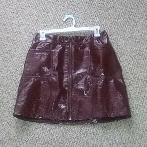 Leather skirt